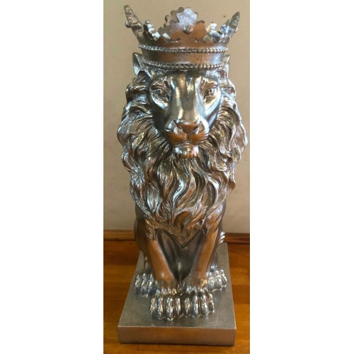 Latex Mould To Make Crowned Lion Statue Ornament Art & Crafts Hobby Latex Mold Crowned Lion 12.5x5x7 Inches
