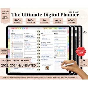 Digital Planner, Goodnotes Planner, iPad Planner, Notability Planner, Dated Digital Planner, 2023 Digital Planner, Daily Digital Planner