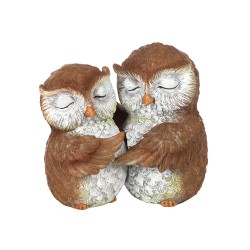 Birds of a Feather Owl Couple Ornament And Sentiment Card, Owl Ornament, Owl Collectable