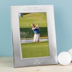 Personalised Golf Gift Engraved Silver Photo Frame Gift 6x4 Golf Lovers Gift Celebrate a Hole In One