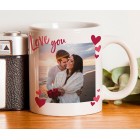 Personalised Photo Mug Love You, Valentines Gift, Photo Gift, Anniversary Gift, Gift For Her, Boyfriend Gift