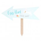 Egg Hunt This Way Sign Stake, Easter Sign, Egg Hunt Sign, Easter Celebration