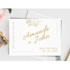 Minimalist Wedding Invitation Template Save The Date Card, Botanical Floral Wedding Invitation Template Download, Editable Invitation, Canva