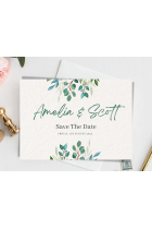 Minimalist Wedding Invitation Template Save The Date Card, Botanical Floral Wedding Invitation Template Download, Editable Invite, Canva
