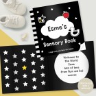 Personalised High Contrast Black and White Baby Book, Sensory Book, Baby Book