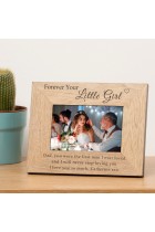 Personalised Forever Your Little Girl Wooden Photo Frame Gift Wedding Day Birthday Fathers Day Gifts