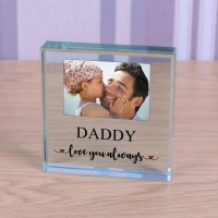 Personalised Love you always Glass Token Photo Upload