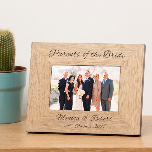 Personalised Wedding Gift Photo Frame Wedding Day Dad Gift Father Mother Partner Brides Parents Gift