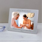 Personalised Engraved Chief Bridesmaid Silver Plated Photo Frame Chief Bridesmaid Gift Wedding Day Gift Bridesmaid Gift