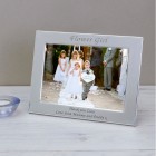 Personalised Engraved Flower Girl Silver Plated Photo Frame Flower Girl Gift Wedding Day Gift Flower Girl Gift