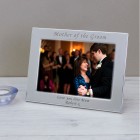 Personalised Engraved Mother of the Groom Silver Plated Photo Frame Grooms Mum Gift Wedding Day Gift Grooms Mummy Gift