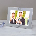 Personalised Engraved Usher Silver Plated Photo Frame Usher Gift Wedding Gift Bride & Groom