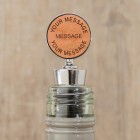 Personalised Bottle Stopper Any Message Wood Gift for Her Christmas Gift For Him Wine Lovers Gift Wine Bottle Stopper Champagne Stopper
