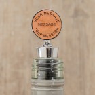 Personalised Bottle Stopper Any Message Wood Wine Topper