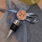 Personalised Engraved Bottle Stopper Special Birthday Gift 18th, 21st, 30th, 40th, 50th, 70th, 100th Wine Lovers Gift Wine Bottle Stopper