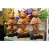 Handcarved Yoga Cat Statue, Yoga Ornament, Carved Cat Statue, Yoga Gift, Yoga Lovers Gift, Cat Lovers Gift