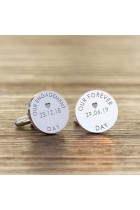 Personalised Engraved Mens Cufflinks Our Engagement Our Forever Day Mens Wedding Jewellery Wedding Cufflinks Groom Wedding Gift