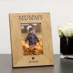 Personalised Gift For Mum "Mummy" "I" or "We" Love You Wooden Photo Frame 6 x 4 Gift For Mum on Mothers Day Gift For Mummy or Mother