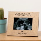 Personalised Gift For Mum "Mummy" "I" or "We" Love You Wooden Photo Frame 6 x 4 Gift For Mum on Mothers Day Gift For Mummy or Mother