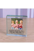 Personalised Gift For Mum "MUMMY" Glass Token "I" or "We" Love you Gift For Mum on Mothers Day Gift For Mummy or Mother Birthday Gift Mum