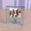 Dog Memorial In Loving Memory Of Personalised Photo Upload Glass Token