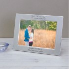 Personalised Engraved Special Wedding Anniversary Silver Plated Photo Frame 25th 30th Wedding Gift Silver Wedding Anniversary Gift