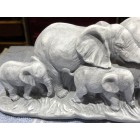 Latex Craft Mould To Make Elephant Family Ornament Art & Crafts Hobby Business 10 x 5 inches