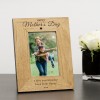 Personalised Mother's Day Gift "Happy Mother's Day" Wooden Photo Frame 6 x 4 Gift For Mum on Mothers Day Gift For Mummy or Mother