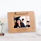 Personalised Engraved Photo Frame 6x4 Graduation Gift Men's Gift Men's University Gift Graduation Present Wooden Frame