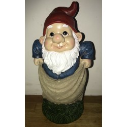 Latex Craft Mould To Make Garden Gnome in a Sack Ornament Reusable Art & Crafts Hobby Gift 13 x 7 inches