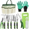 Gardening Tool Set with Bag, 11 Piece Gardening Set Gardening Tool Set with Bag, 11 Piece Gardening Set