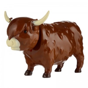 Puckator Highland Coo Cow Solar Pal - Home Office Table Desk Dashboard Car Decor Decoration - Gift Ideas - Gifts For Teenage Old Boy Girl Dad Mums - Powered KIds Toys Toy Figure Figures