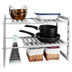 2 Tier Under Sink Organiser Rack, Shoe Rack, Under Sink Tidy, Adjustable 2 Tier Under Sink Organiser Rack, Shoe Rack, Under Sink Tidy, Adjustable
