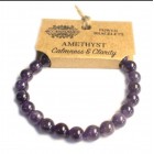 Gemstone Amethyst Power Bracelet Bead Jewellery Men Bracelet Women Bracelet Expanding Healing Bracelet Yoga Bracelet Gift Power