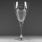 Personalised Cut Crystal Wine Glass - Birthday - AGE & Message - Wine Glass - 18th 21st 50th 70th Special Birthday - Anniversary Gift
