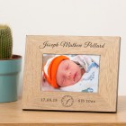 Personalised Newborn Baby Photo Frame Gift Keepsake Engraved Birth New Born Baby Christening