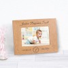 Personalised Newborn Baby Photo Frame Gift Keepsake Engraved Birth New Born Baby Christening