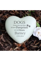Dog Memorial Personalised Dogs PawPrints Heart Memorial Dog Lovers Gift Pet Memorial Paw Prints Dog Rememberance Pet Grave Marker