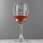 Personalised Wine Glass Birthday AGE & NAME