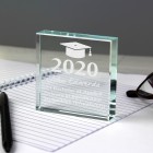 Personalised Graduation Glass Token University Degree Present