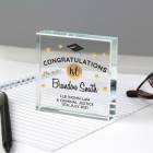 Personalised Congratulations Graduation Crystal Token University Present