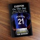 Personalised Everton on this Day Book, Football Lovers Gift