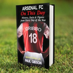 Personalised Arsenal on this Day Book, Football Lovers Gift , Gunners