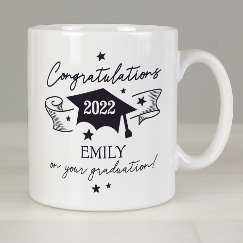 Personalised Congratulations Graduation Mug Gift, University Gift , Graduation Present