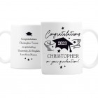 Personalised Congratulations Graduation Mug Gift, University Gift , Graduation Present