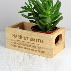 Personalised Free Text Mini Wooden Crate, Any Message , Birthday Gift, Fathers Day Gift