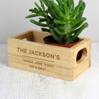 Personalised Free Text Mini Wooden Crate, Any Message , Birthday Gift, Fathers Day Gift
