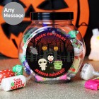 Personalised Halloween Sweet Jar, Trick or Treats, Trick or Treating Sweets, Spooky Sweet Jar