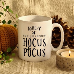 Personalised Mug Hocus Pocus, Halloween Mug, Spooky Mug, Witchs Mug, Ceramic Mug