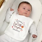 Personalised Baby Bib, Halloween Bib, Spooky Bib, Pumpkin Bib, Halloween Baby Gift, Baby Feeding Time